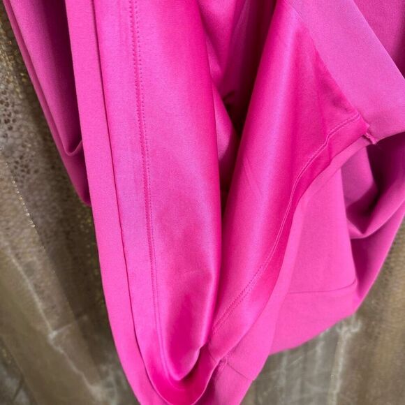 Express Magenta Fuchsia High Neck Midi Bodycon Dress Size 12 - Picture 7 of 8